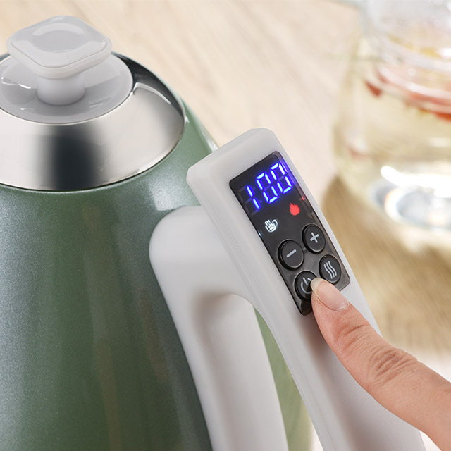 数码水壶1.7升温控不锈钢电热水壶，用于茶和咖啡