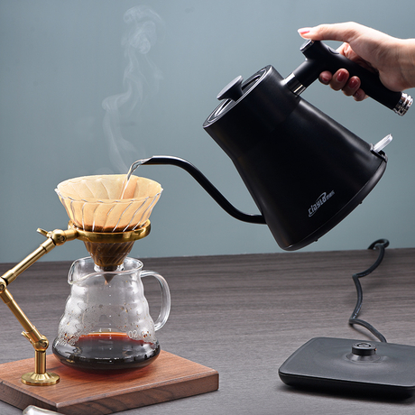 0.8L手冲咖啡壶家用小型电热水壶不锈钢烧水壶长嘴细口茶壶
